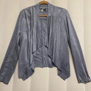 Kut From The Kloth Women’s Tayanita Jacket Faux Suede Soft Open Drape Front Y2K